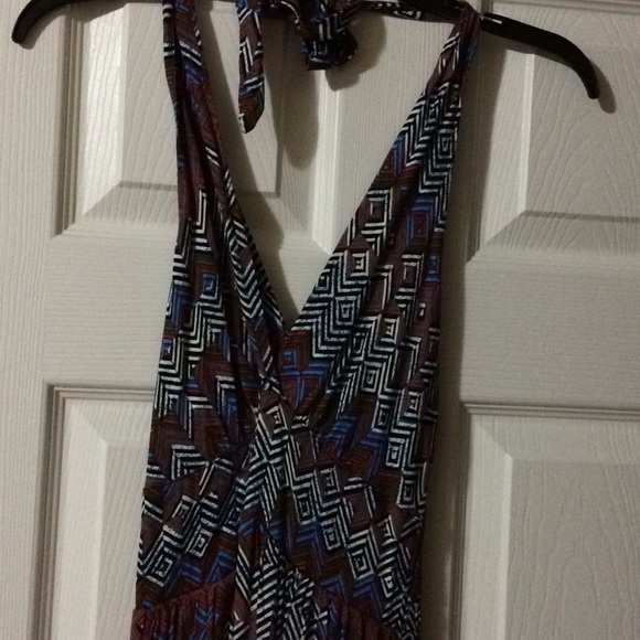 Ella Moss Kaliso Halter Dress In Seaport - Picture 6 of 7